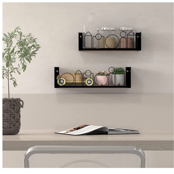 Accents New Geometric Floating Wall Shelves Set Of 2 Poshmark
